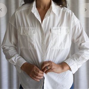 Alex Mill White Keeper Button Down Medium